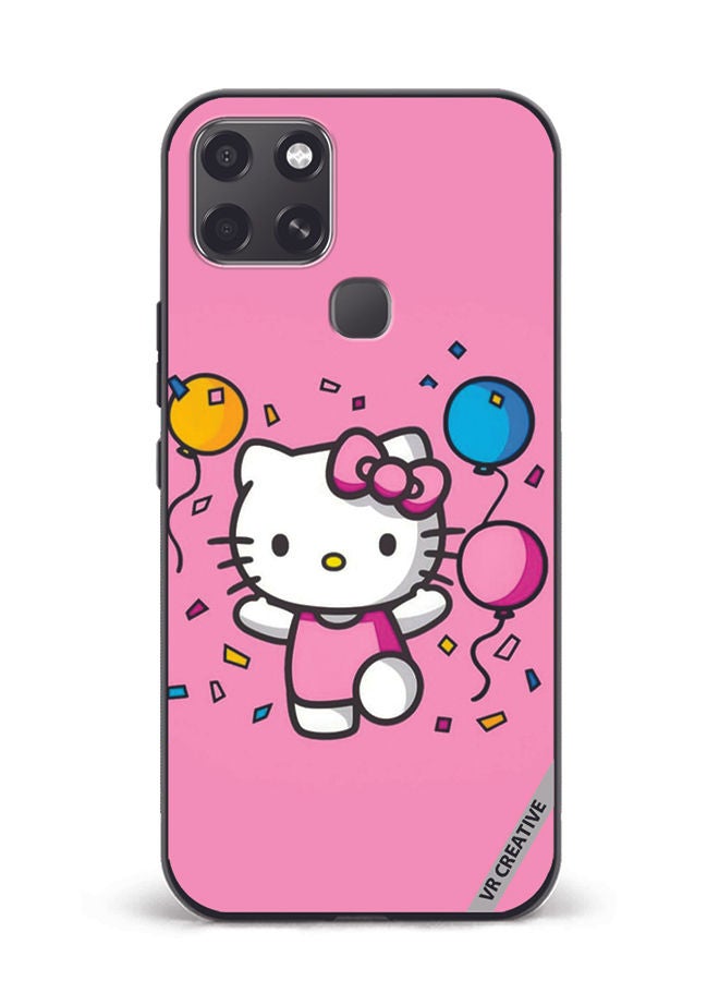 VR CREATIVE Protective Case Cover For Infinix Smart 6 Hello Kitty Design Multicolour - Image 1