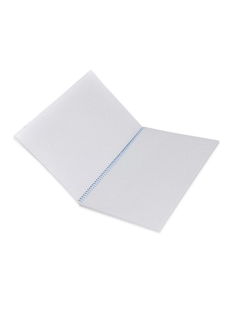 FIS دفتر ملاحظات حلزوني ناعم الغلاف 10 قطع A4، 5 مم مربع، 80 ورقة - FSNB5A480NL2 - Image 2