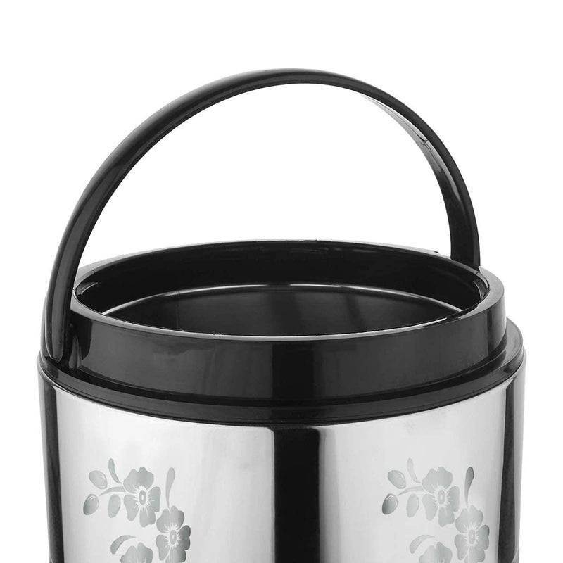 Generic Shop GAURANNGA Craft Stainless Steel Hot Cold Water Camper Insulated Thermosteel Jug Steel Water Container with tap for Gifting Purpose 10 LTR Silver Black  - Image 4