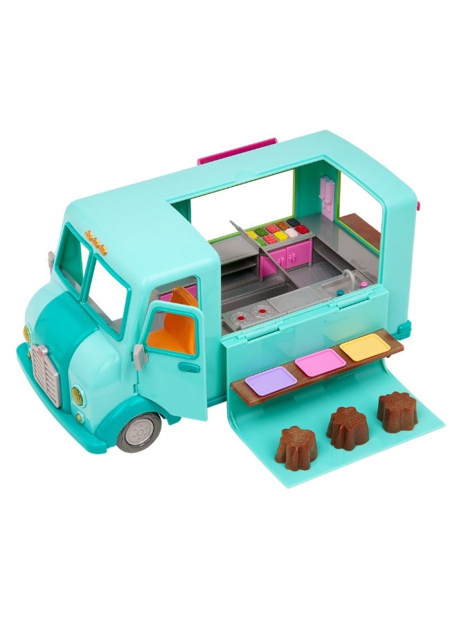 Lil Woodzeez Li'l Woodzeez - Honeysuckle Sweets & Treats Deluxe Food Truck Set - WZ6783  - Image 3