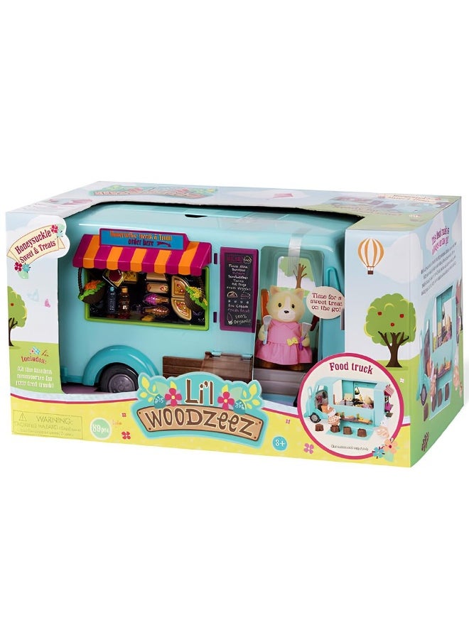 Lil Woodzeez Li'l Woodzeez - Honeysuckle Sweets & Treats Deluxe Food Truck Set - WZ6783  - Image 1