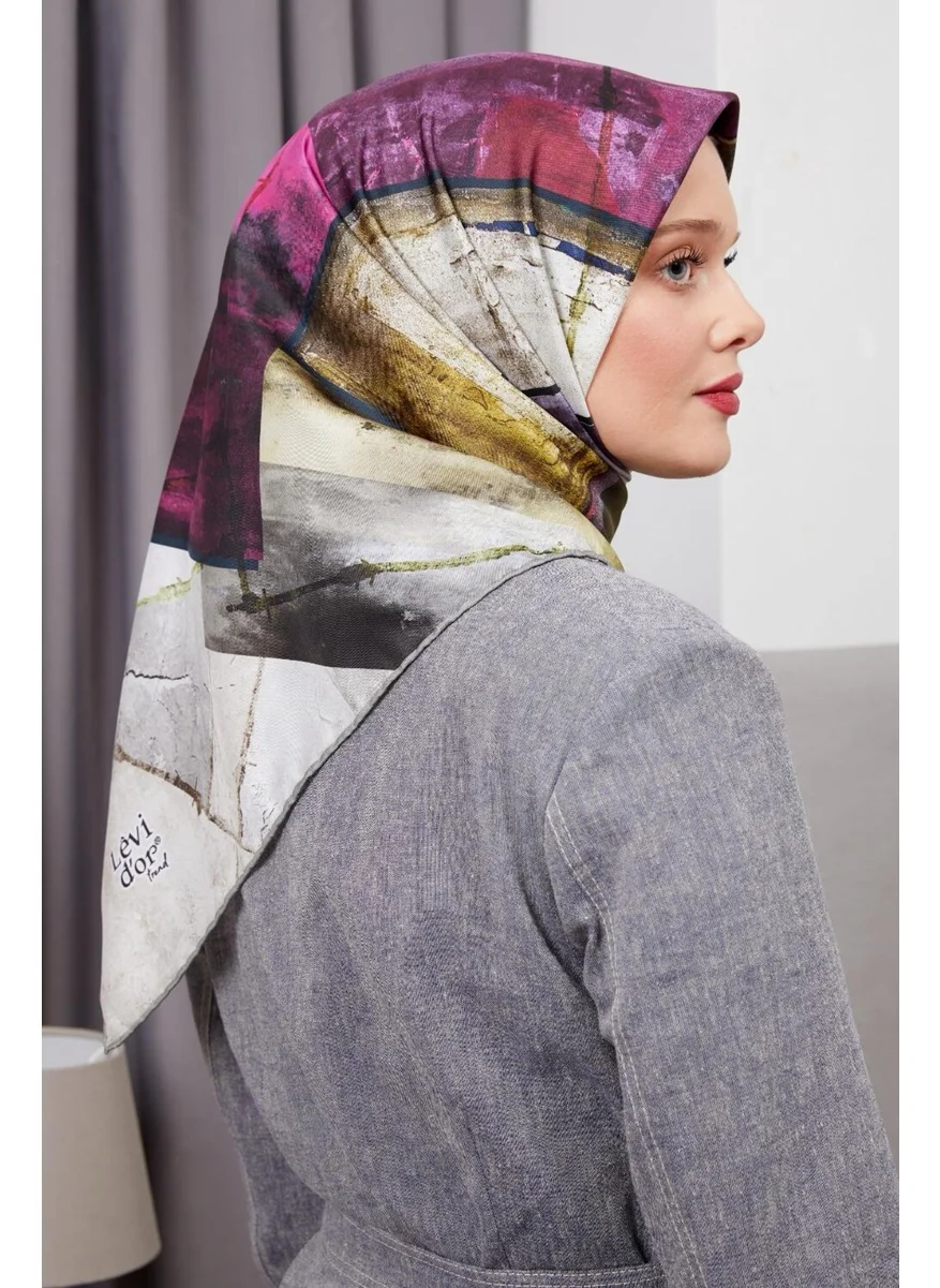 ليفيدور New Season Trend Polyester Twill Scarf Model Hijab Tulip