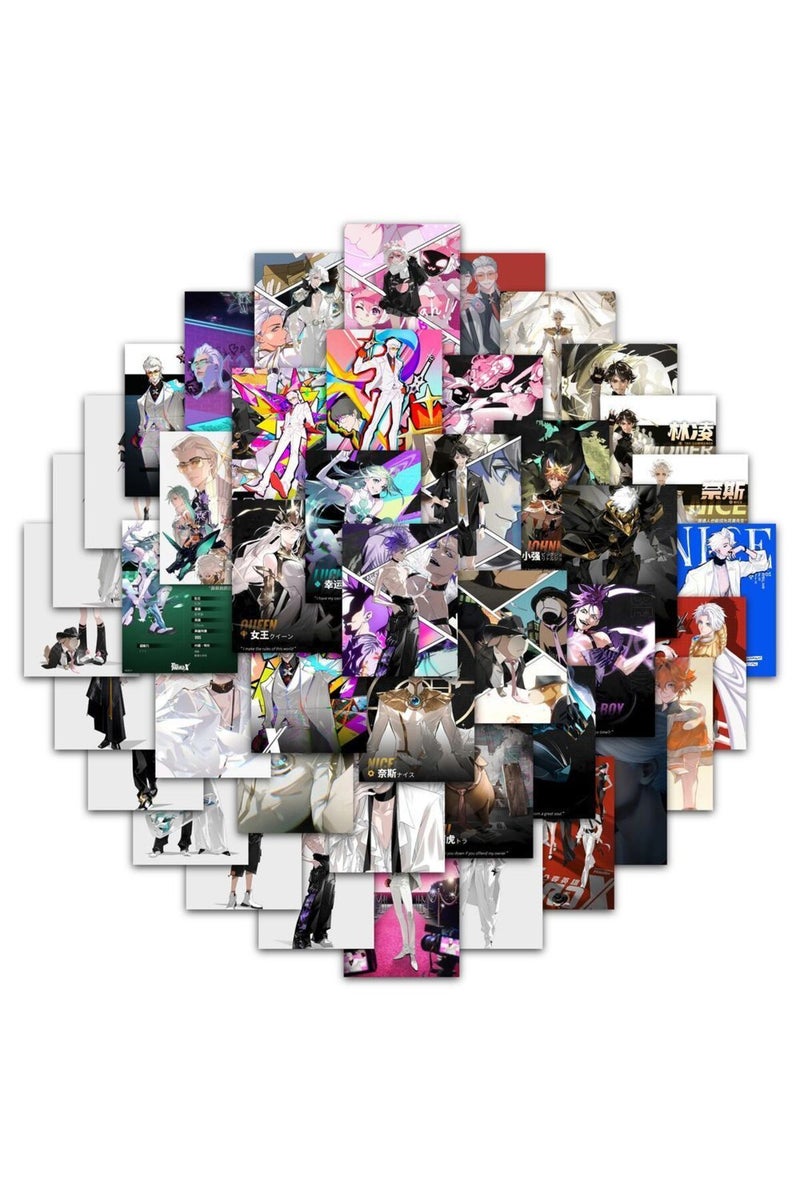63pcs 63 pcs To Be Hero X Stickers Anime Lin Lingnice High Value Peripheral Stickers DIY Mobile Phon