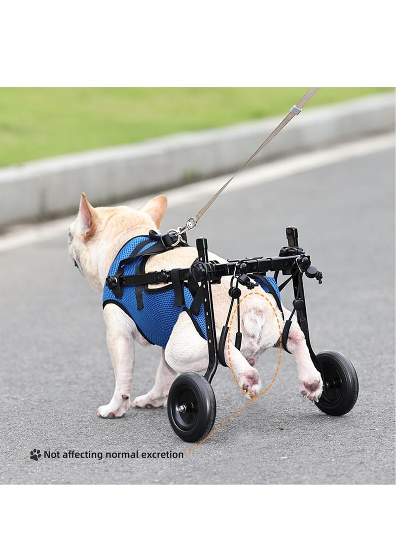 GUDOO - Adjustable Dog Wheelchair for Back Legs Pets Cart with Wheels for Back Legs Dog Leg Brace and Hip Support Light Weight S - Image 1