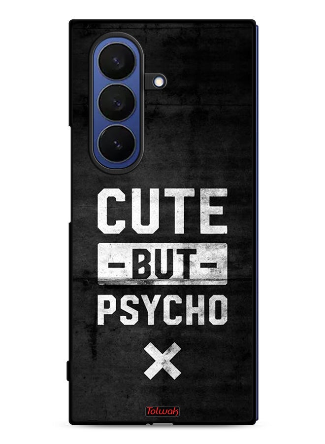 Tolwak Samsung Galaxy Z Fold7 Protective Case Cover Cute But Psycho - Image 1