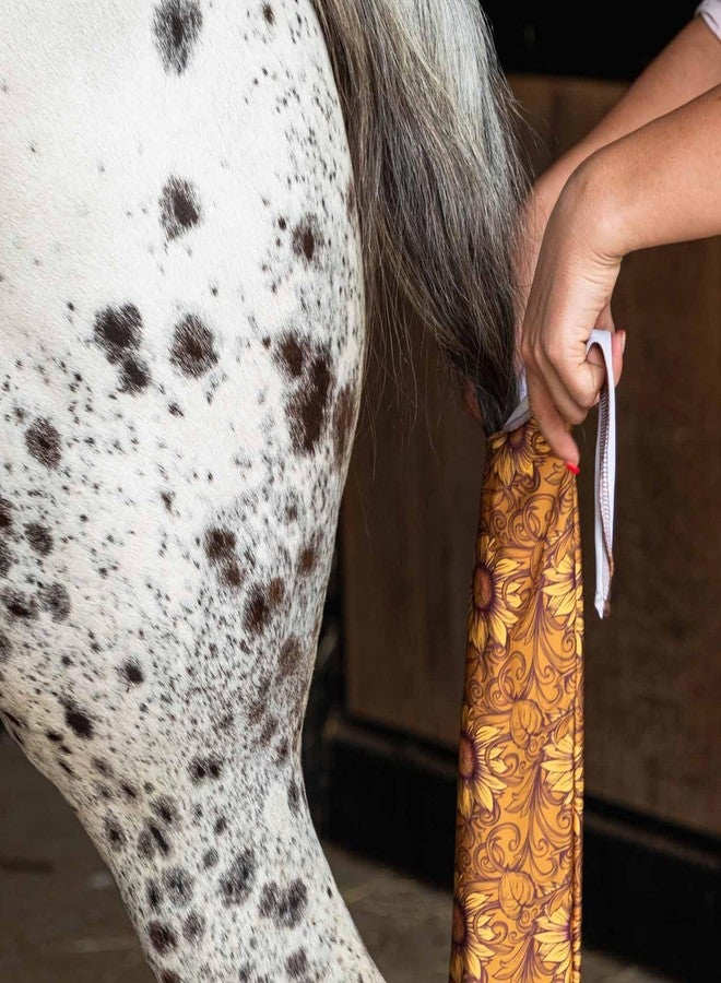 Jeffers Expression Lycra Tail Bag for Horses, 24" L - Equestrian Grooming, Show, Stable, Travel, Ponies & Draft Breeds, Tangle Free, Moisture Wicking, Braided Tail Protector, Gifts - Bloomin' Toolin' - Image 3