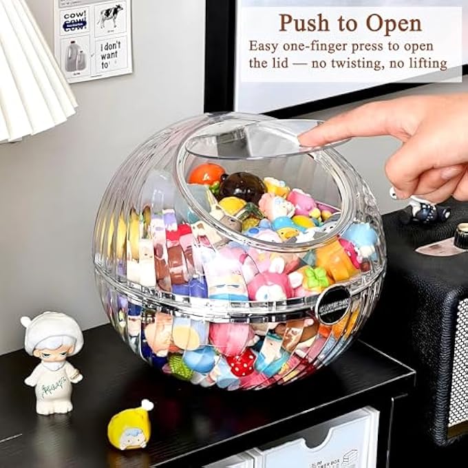 rayihni K Cup Holder Organizer  Large Capacity Clear Coffee Pod Storage With Lid For Kitchen Counter And Office Desktop Coffee Bar AccessoriesDecor Capsule Creamer Organizer For Coffee Bar - Image 3