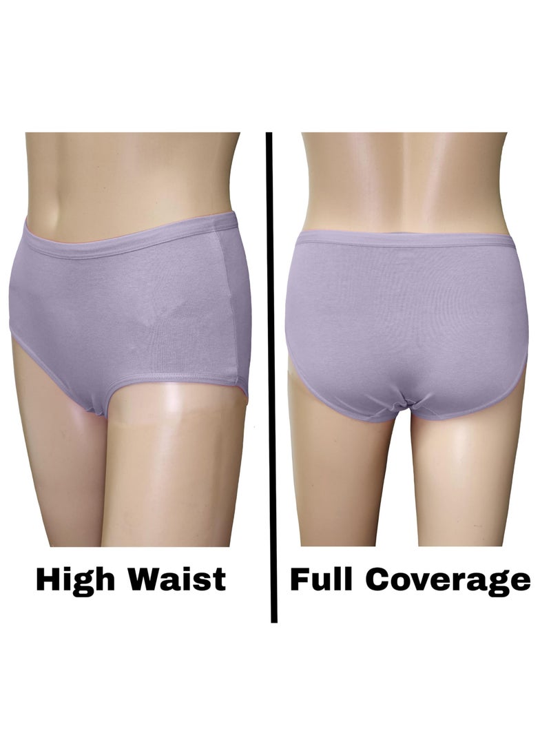 Love Bell Premium Cotton Four-way stretch Panties - MULTIPACK - Regular and Plus Sizes - Classic Briefs for Women (UAE/KSA, Alpha, XL, Regular, Regular, Scattered Flower - 6 Pcs Pack)  - Image 4
