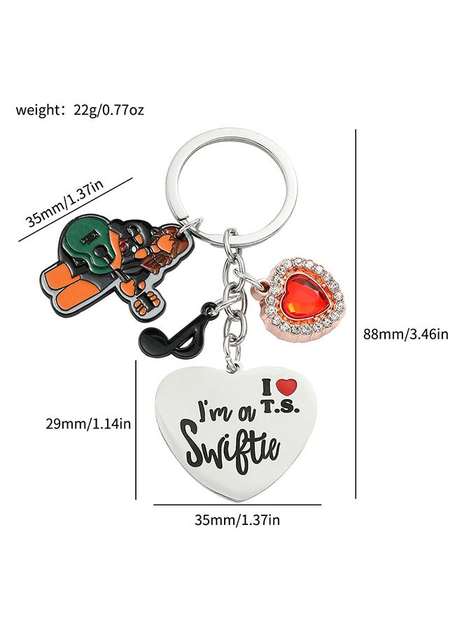 Taylor Swift Inspired Key Chain for Women, Swiftie Outfit Jewelry Music Lover Fan Gifts, Singer Inspired Key Chain Music Lover Fans Gifts For Eras Tour - Image 5