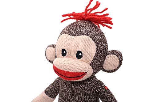 Plushland Original Curioso Brown Sock Monkey, Hand Knitted, Stuffed Animal Toy Gift-for Kids, Babies, Teens, Girls and Boys Baby Doll Present Puppet 6 Inches - Image 3