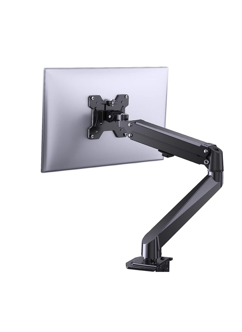 Glanfen - Single Monitor Mount Gas Spring Monitor Arm Desk Mount Fully Adjustable Fits 13-32 inch Monitors Weight Capacity up to 9kg - Image 1