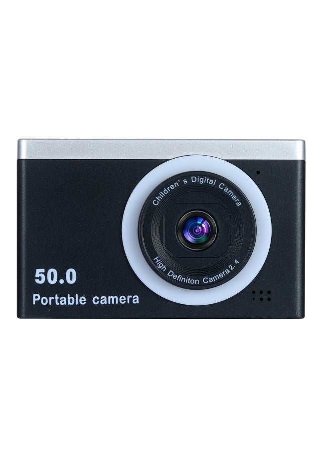Generic 50x Zoom HD Student Digital Camera Ultra-thin Self-timer Card Children's Camera English-Body Color:Silver  - Image 2