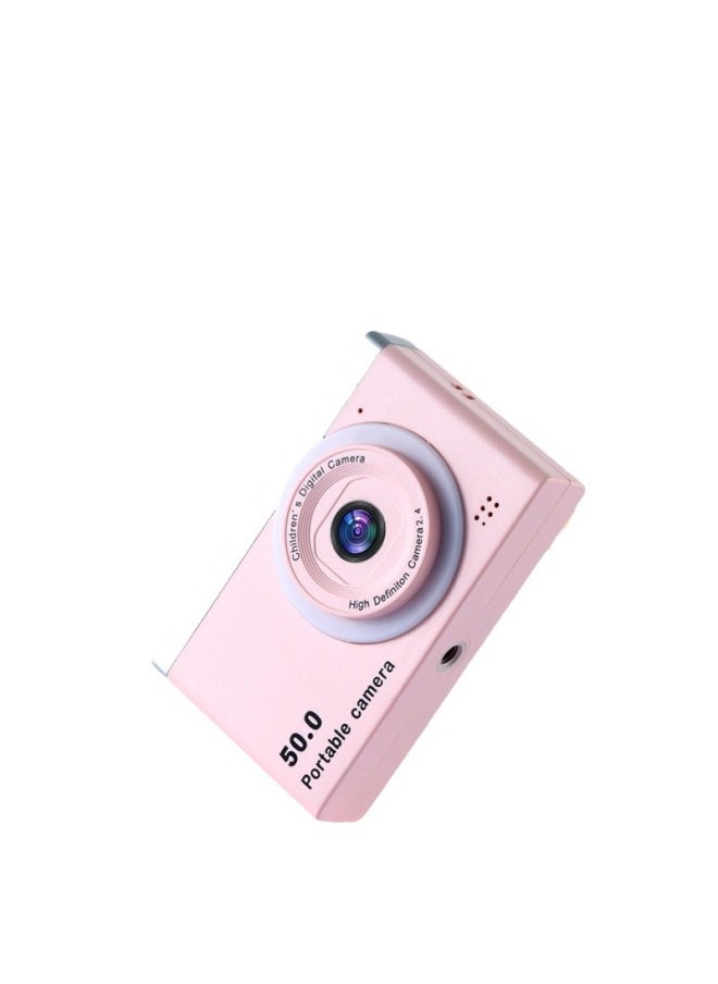 Generic 50x Zoom HD Student Digital Camera Ultra-thin Self-timer Card Children's Camera English-Body Color:Silver  - Image 5