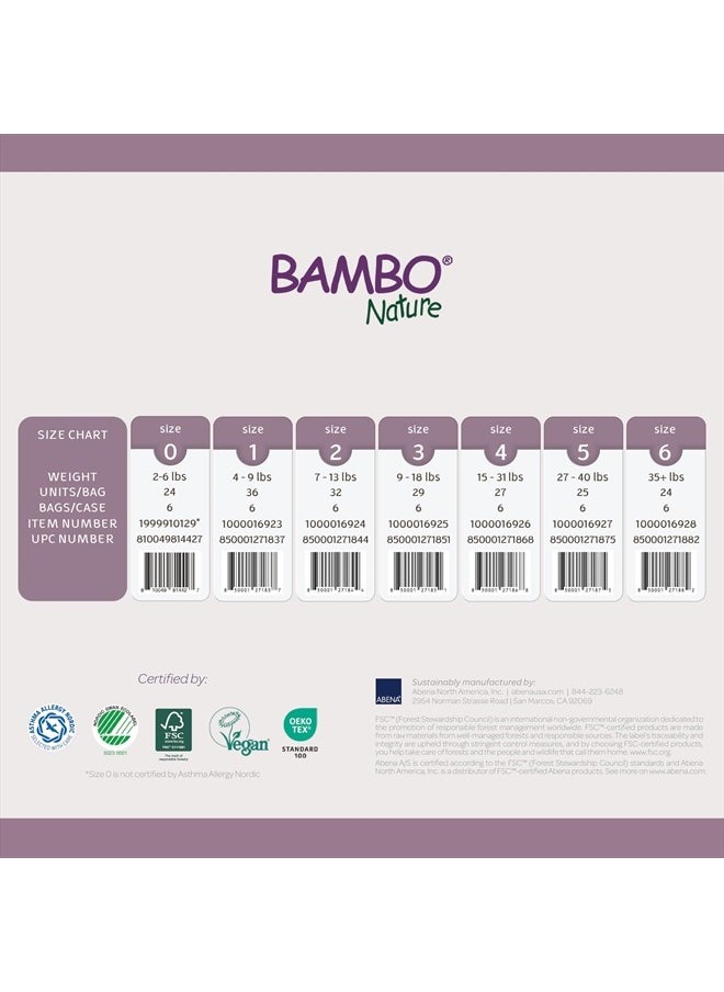 BAMBO NATURE - Premium Baby Diapers (SIZES 0 TO 6 AVAILABLE), Size 5, 25 Count - Image 1