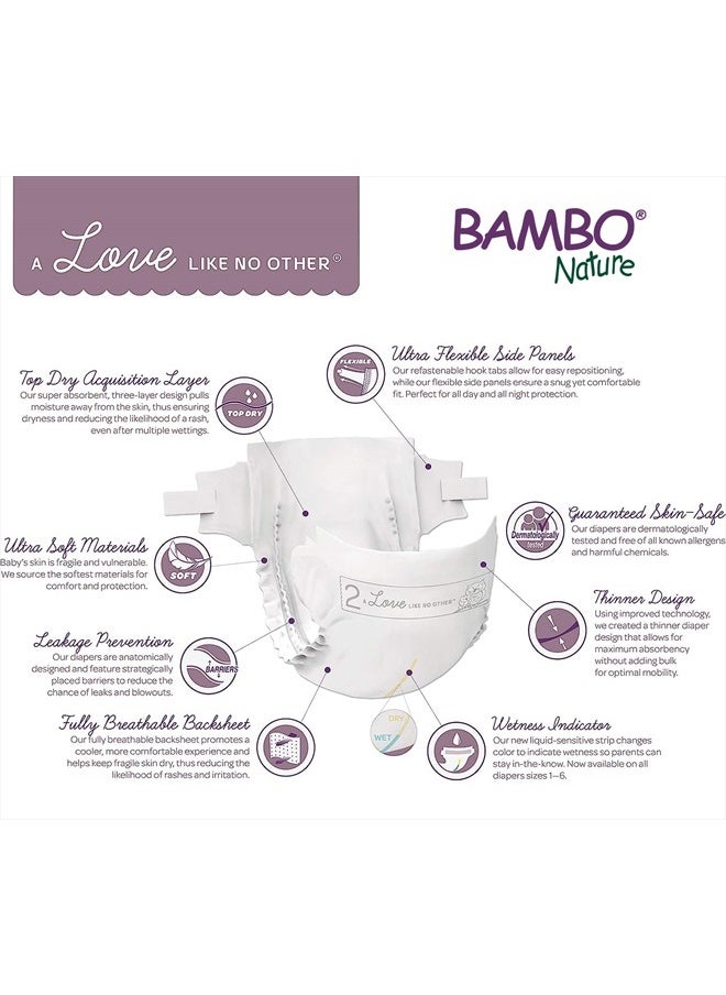 BAMBO NATURE - Premium Baby Diapers (SIZES 0 TO 6 AVAILABLE), Size 5, 25 Count - Image 1