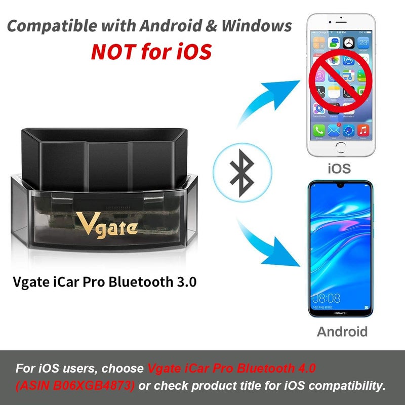 Vgate iCar Pro Bluetooth 3.0 OBD2 Scanner | Android Only â€“ Not for iOS â€“ Check Engine Light - Image 2