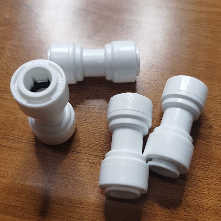 Malida 3/8"Tube OD to 3/8" Tube OD push fit straight quick connect for RO water system (10pack) - Image 3