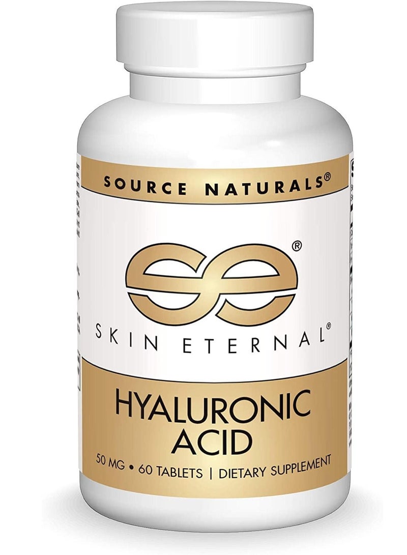 Source Naturals Skin Eternal Hyaluronic Acid 50 mg 60 Tablets - Image 1