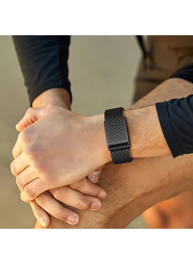 ECO Sports Band Strap Compatible with Whoop 5.0/MG,One, Peak & Life Devices – ECG Compatiblity, Nylon Waterproof Design,Breathable, Sweatproof Strap with U-Shape include Connector - Image 2