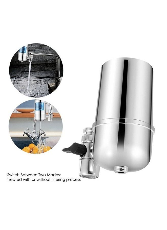 Faucet Water Filter with 8-layer Cartridge Tap Water Purifier Filtration