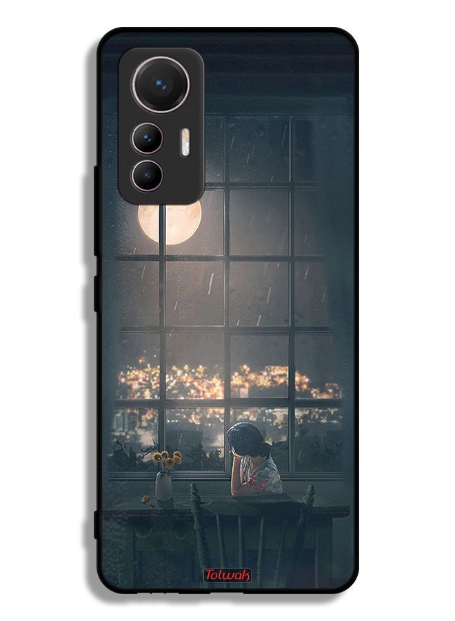 Tolwak Xiaomi 12 Lite Protective Case Cover Looking At Moon Art - Image 2
