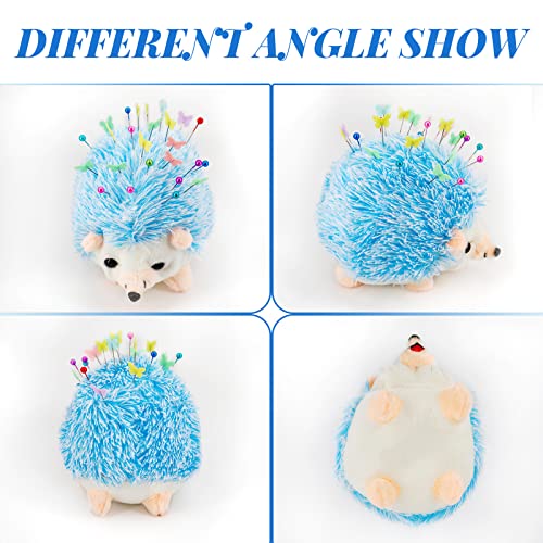 SolidGnik 2 Hedgehog Sewing Pincushion with 200 Pieces Sewing Pins Set for Sewing DIY Projects - Image 2