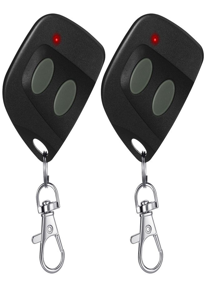 Kingdder 2 Pcs 10 Dip Switch Garage Door Remote Compatible with Multi-Code 300mhz 3089 3060 3070 3083 Door Opener Remote Door Opener with Keychain - Image 1
