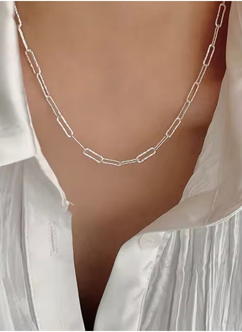 Amazing & Elegant Silver Stainless Steel Necklace For Women