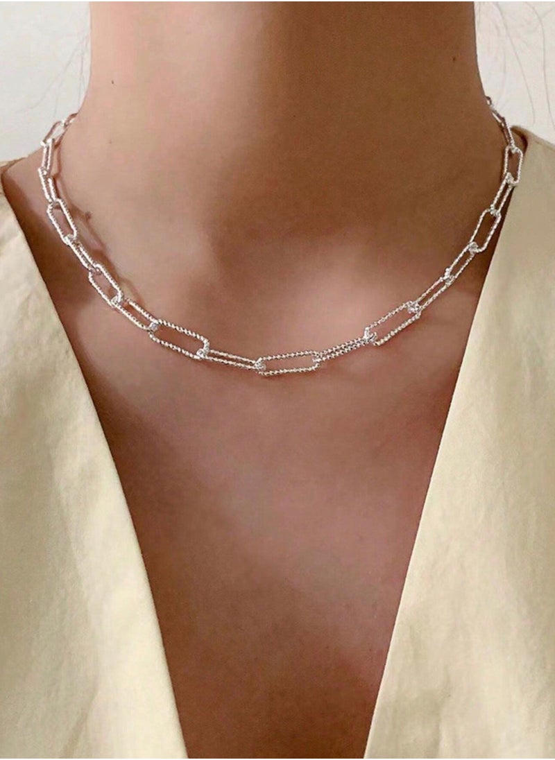 Equal - Amazing & Elegant Silver Stainless Steel Necklace For Women - Image 1