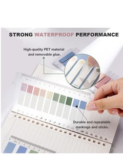 Y&D Index Tabs with Ruler, 1140 Pcs Sticky Notes Flags Colored Page, Writable and Positionable Book for School, Office, Markers, Reading, Learning, Classify Files  - Image 2