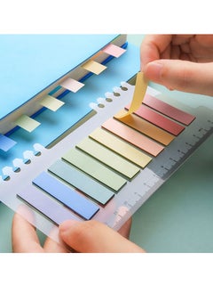 Y&D Index Tabs with Ruler, 1140 Pcs Sticky Notes Flags Colored Page, Writable and Positionable Book for School, Office, Markers, Reading, Learning, Classify Files  - Image 3