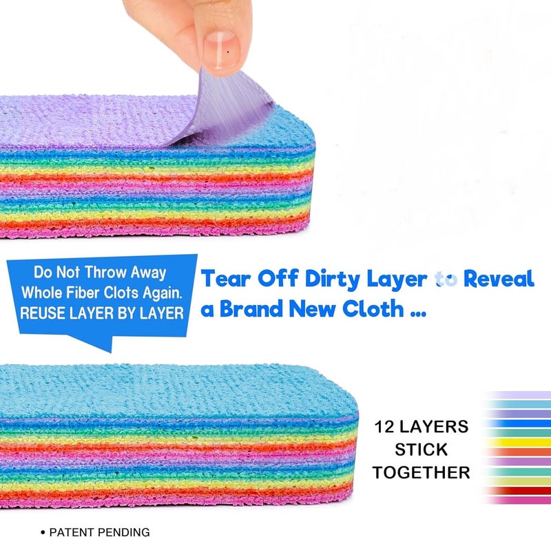 Swabs® Natural Microfiber Super Fiber Rag, 10 Fiber Layer on 1 Rag, Perfect Cleaning, Extraordinary Liquid Absorption Ability, Home Daily Use, Kitchen, Bathroom, Living Room, Everywhere - Image 2