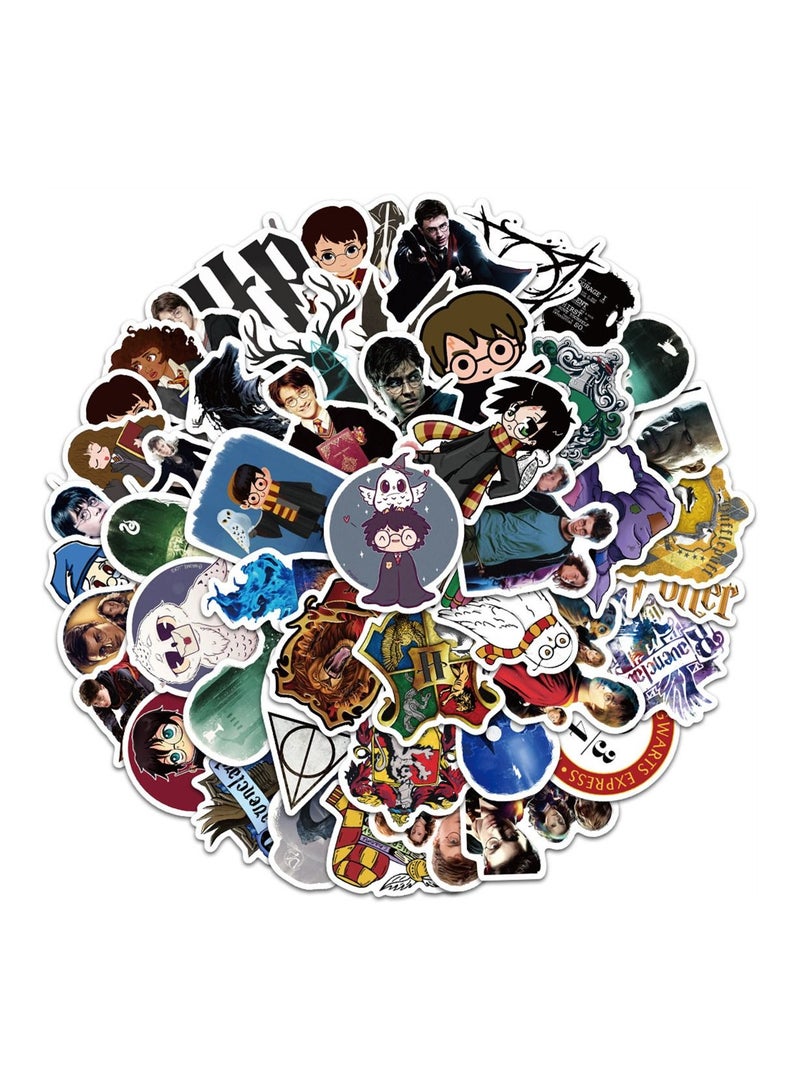 50-Piece Harry Potter Cute Vinyl Waterproof Sticker