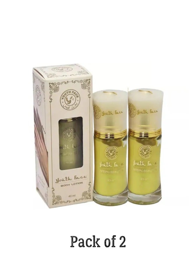 Youth Face Whitening Body Lotion for Men & Women- 40ml Pack of 2