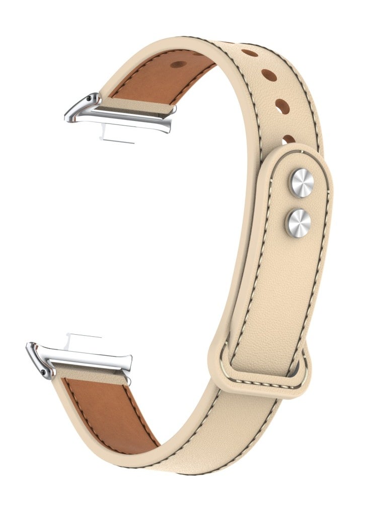FITME Leather Replacement Band For Redmi watch 4 / Xiaomi Mi band 8 pro  - Image 1