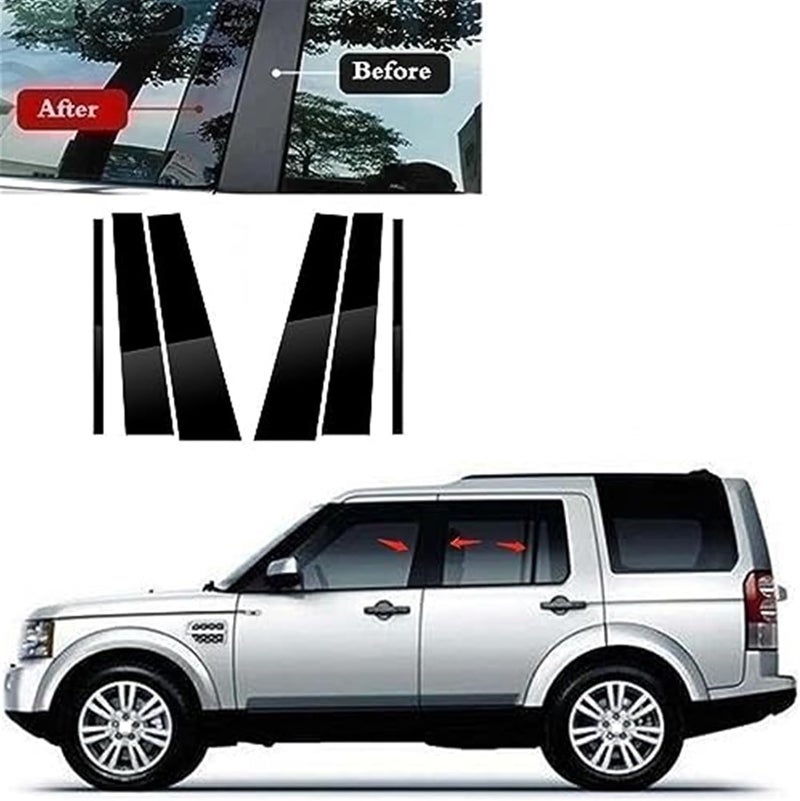 Wivplex Carbon Fiber Window Trim Cover for Discovery 3 4 - Image 2