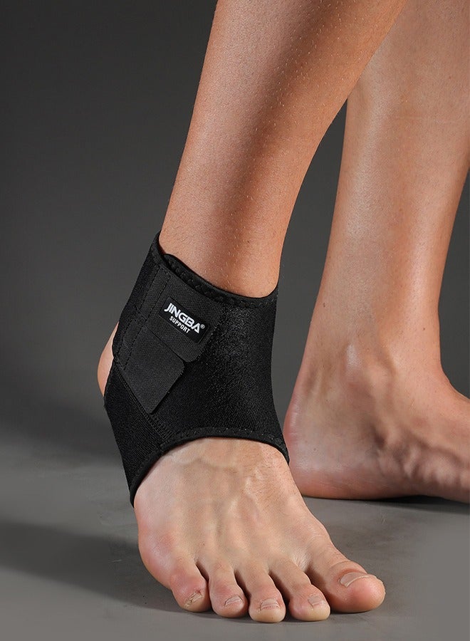 JINGBA SUPPORT Adjustable Ankle Brace For Men And Women - Sports Support For Achilles Tendon, Plantar Fasciitis And Ankle Injuries, One Size Fits All Ankle Brace, "Sports Ankle Brace"  - Image 2