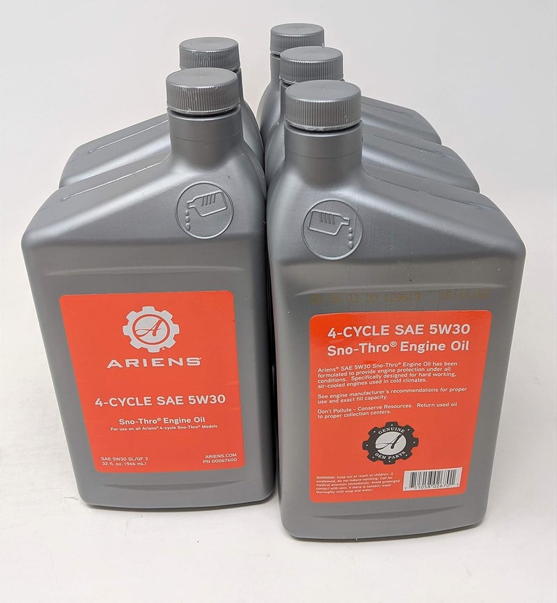 Ariens 000676 5-Quarts SAE 5W-30 Sno-Thro Engine Oil - Image 2