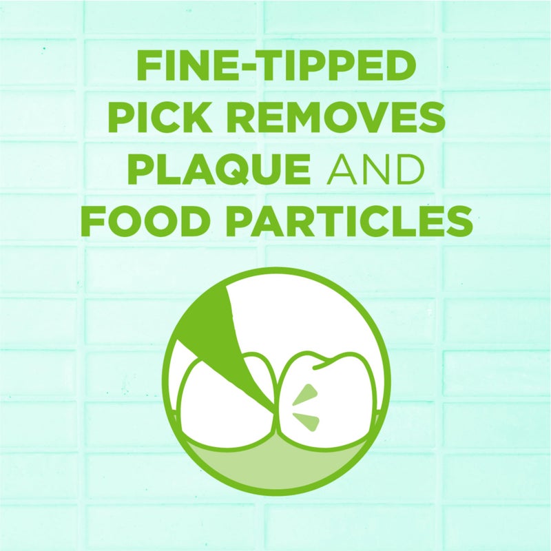 GUM Angled Floss Picks, Perfect for Tight Teeth, Extra Strong Shred-Resistant Dental Floss, Angled for Easy Reach, Dental Flossers for Adults, Fresh Mint Flavor, 75ct (4pk) - Image 3