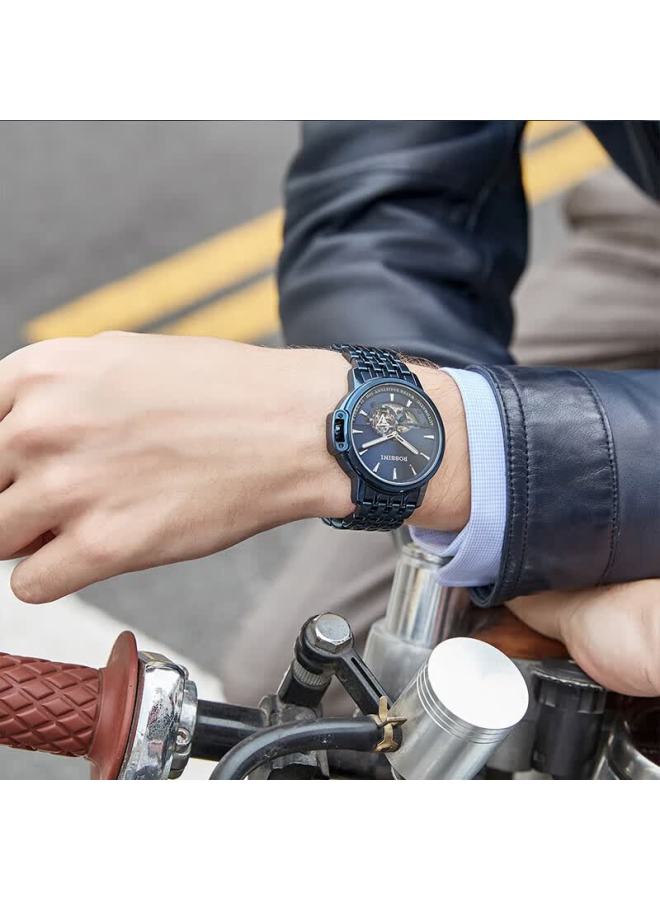 Rossini Medal Men's Automatic Mechanical Skeleton Watch Men's Brand New Year Valentine's Birthday Gift For Men - Image 2