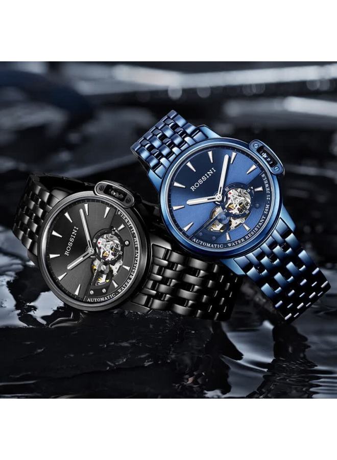 Rossini Medal Men's Automatic Mechanical Skeleton Watch Men's Brand New Year Valentine's Birthday Gift For Men - Image 3