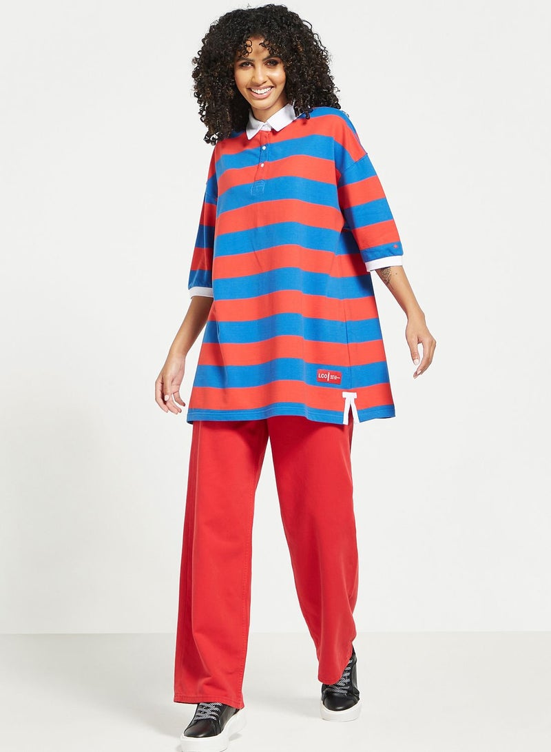 Color Block Oversized T-Shirt