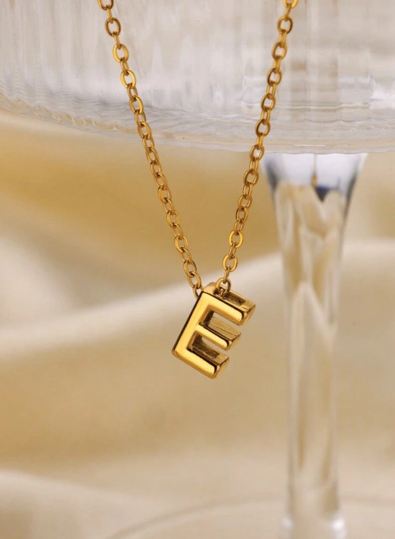 إيكوال سلسال نسائي مصنوع من الاستانلس ستيل مطلي باللون الذهبي - Image 1