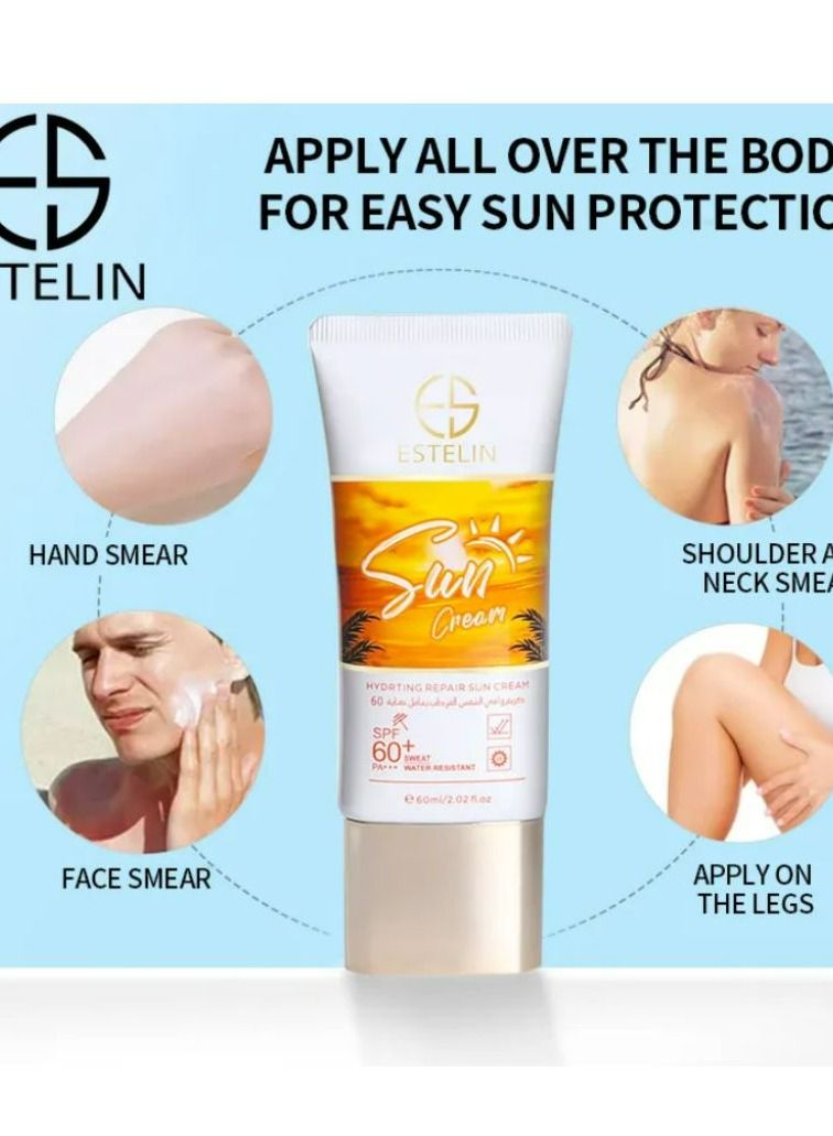 ESTELIN Hydrating Repair Sun Cream Spf 60+ Multicolour 60ml - Image 2