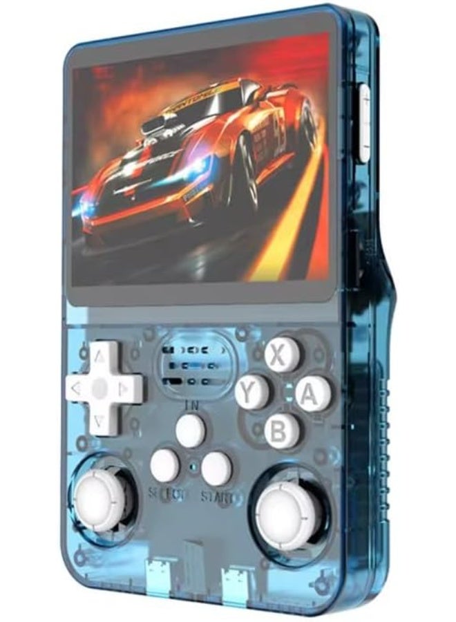 R36S Retro 3.5 Inch IPS Screen Handheld Game Console Open Source Linux System 64GB 15000+ Pocket Video Games Player VS RGB20S (Blue) - Image 1