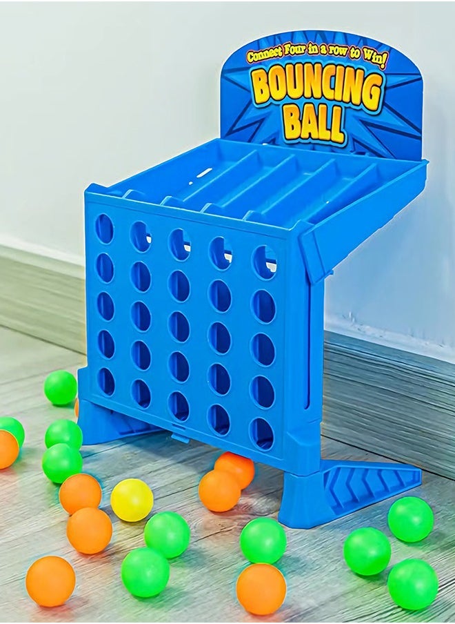 GROIC - Connect Bouncing Ball 4 Shots Game, Classic 4 in a Row Link Up 4 Ball Game Educational Toy, Parent-Child Interaction Party Multiplayer Funny Desktop Connect Balls Game Toy for Kids Family - Image 1