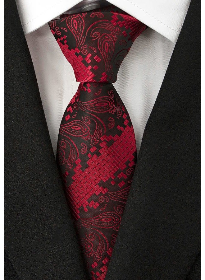 Adulove Men's Classic Silk Necktie - Image 5