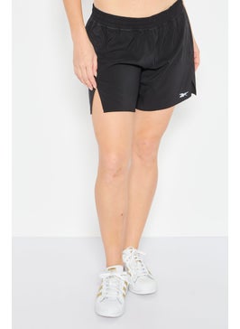 Reebok Women Sportswear Fit Brand Logo Training Short, Black  - Image 1