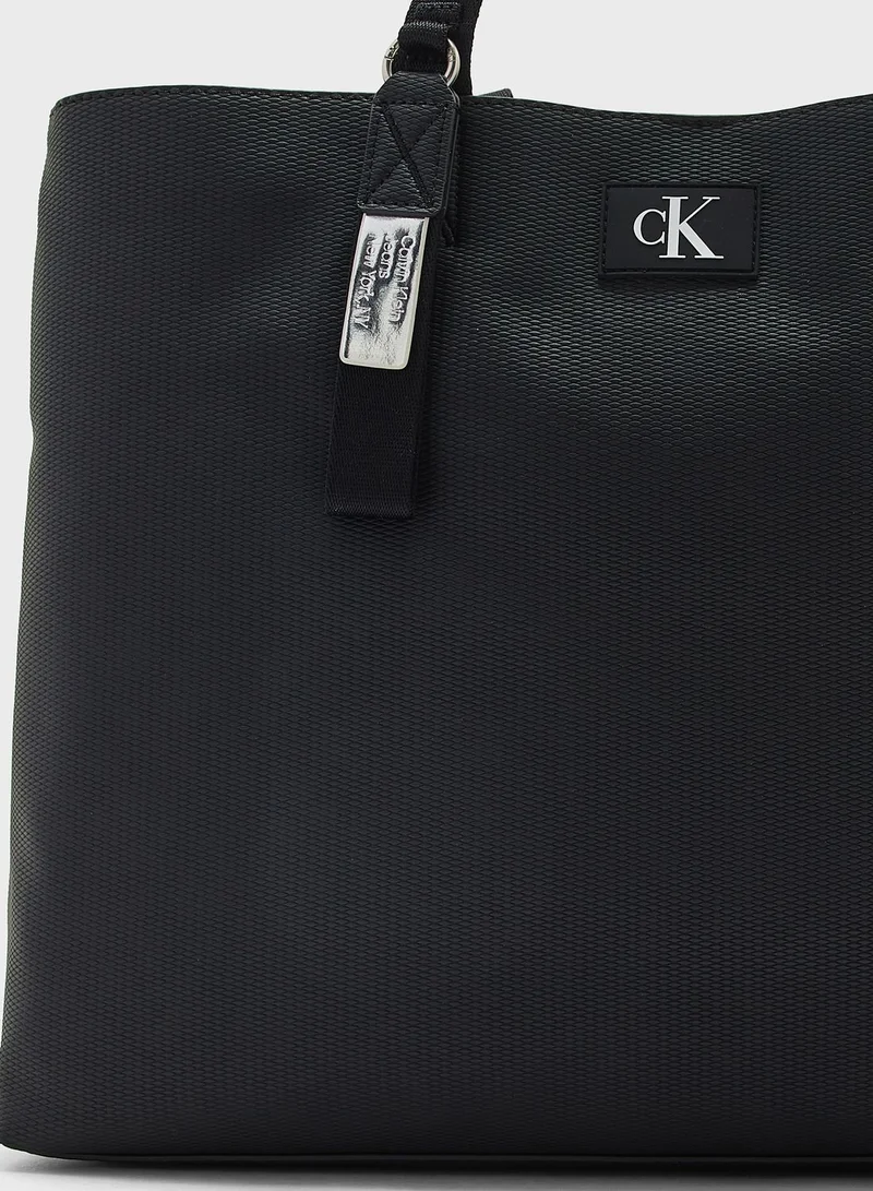 Calvin Klein Jeans Tagged Slim Tote