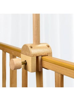 Hleeduo HLEEDUO 360° Rotating Mobile arm，Bassinet Mobile Clip on Crib，26 inches Mobile arm for Crib，Wooden Baby Mobile arm，Crib Mobile arm Mobile Holder for Crib  - Image 2